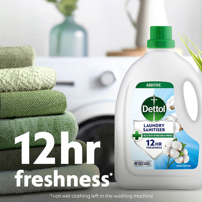 Dettol Antibacterial Laundry Cleanser Liquid Fresh Cotton 1.5L — image 5