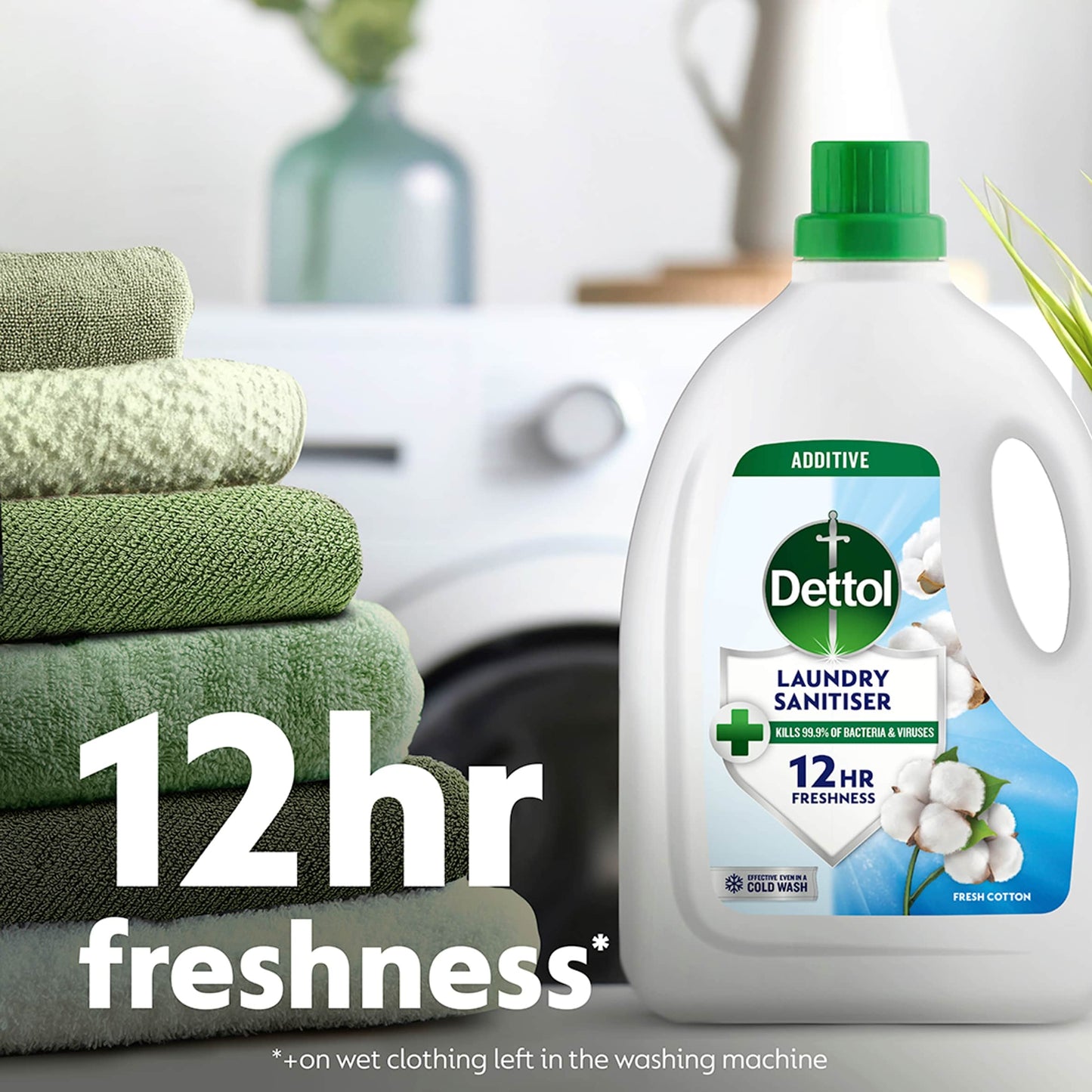Dettol Antibacterial Laundry Cleanser Liquid Fresh Cotton 2.5L — image 5