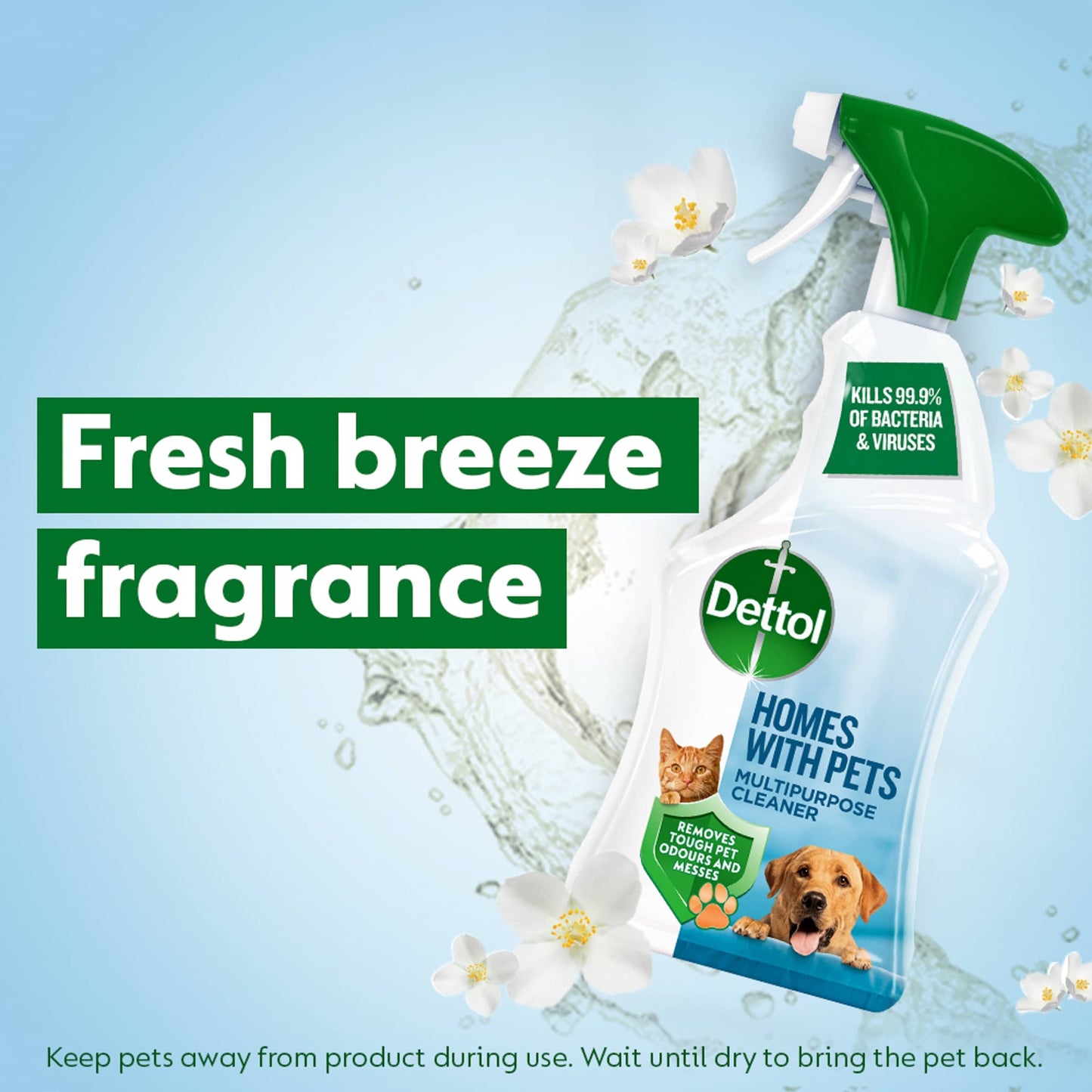 Dettol Homes With Pets Multipurpose Cleaner Fresh Breeze 750ml — image 4