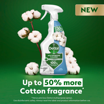 Dettol Multipurpose Cleaning Spray Crisp Cotton 750ml — image 2