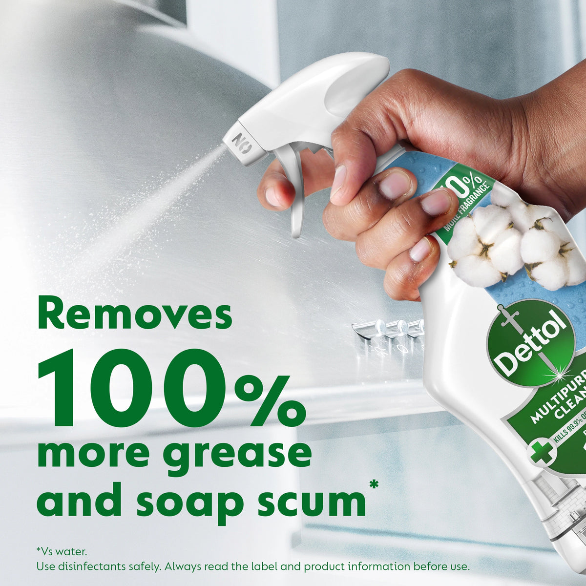Dettol Multipurpose Cleaning Spray Crisp Cotton 750ml — image 5