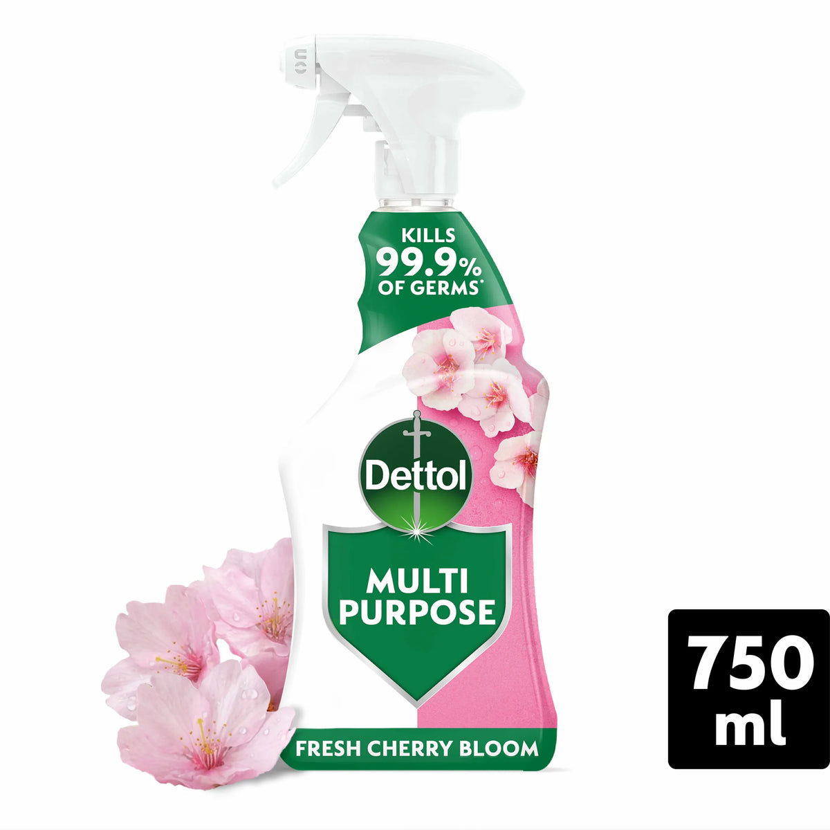 Dettol Multipurpose Cleaning Spray Fresh Cherry Bloom 750ml — image 1