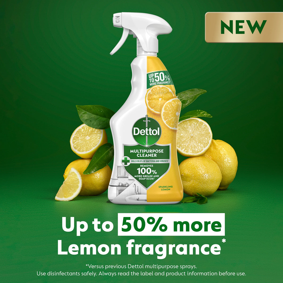 Dettol Multipurpose Cleaning Spray Sparkling Lemon 750ml — image 2