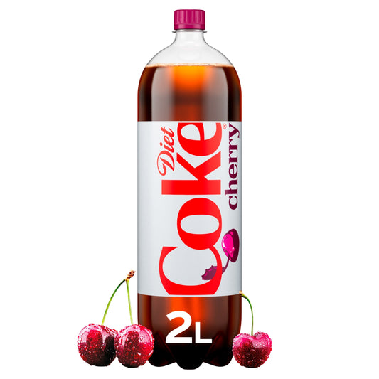 Diet Coke Cherry Soft Drink Bottle 2L — image 1