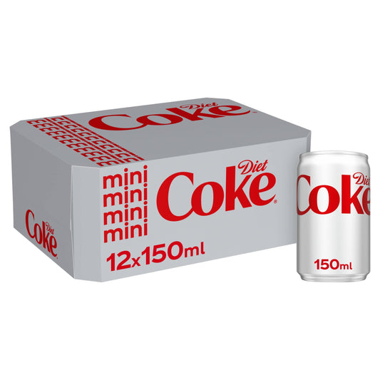 Diet Coke Soft Drink Cans 12 x 150 mL — image 1