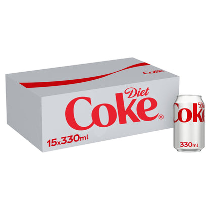 Diet Coke Soft Drink Cans 15 x 330 mL — image 1