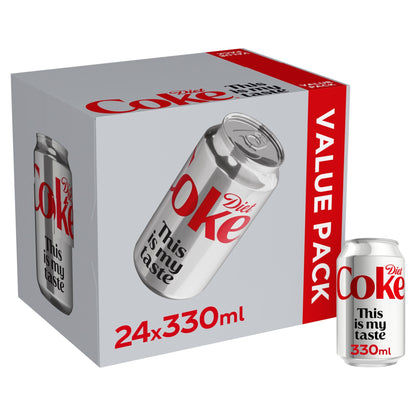 Diet Coke Soft Drink Cans 24 x 330 mL — image 1