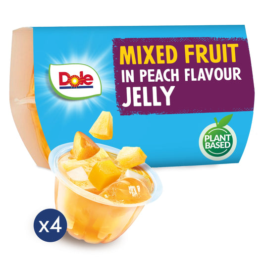 Dole Mixed Fruit In Peach Jelly 4X123g — image 1