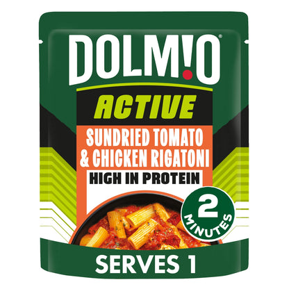 dolmio active sundried tomato and chicken rigatoni pasta ready meal 250g 1 250g pack