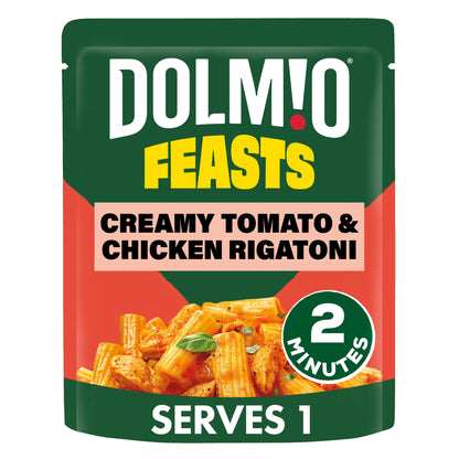 Dolmio Feasts Creamy Tomato and Chicken Rigatoni Pasta Ready Meal 250g — image 1