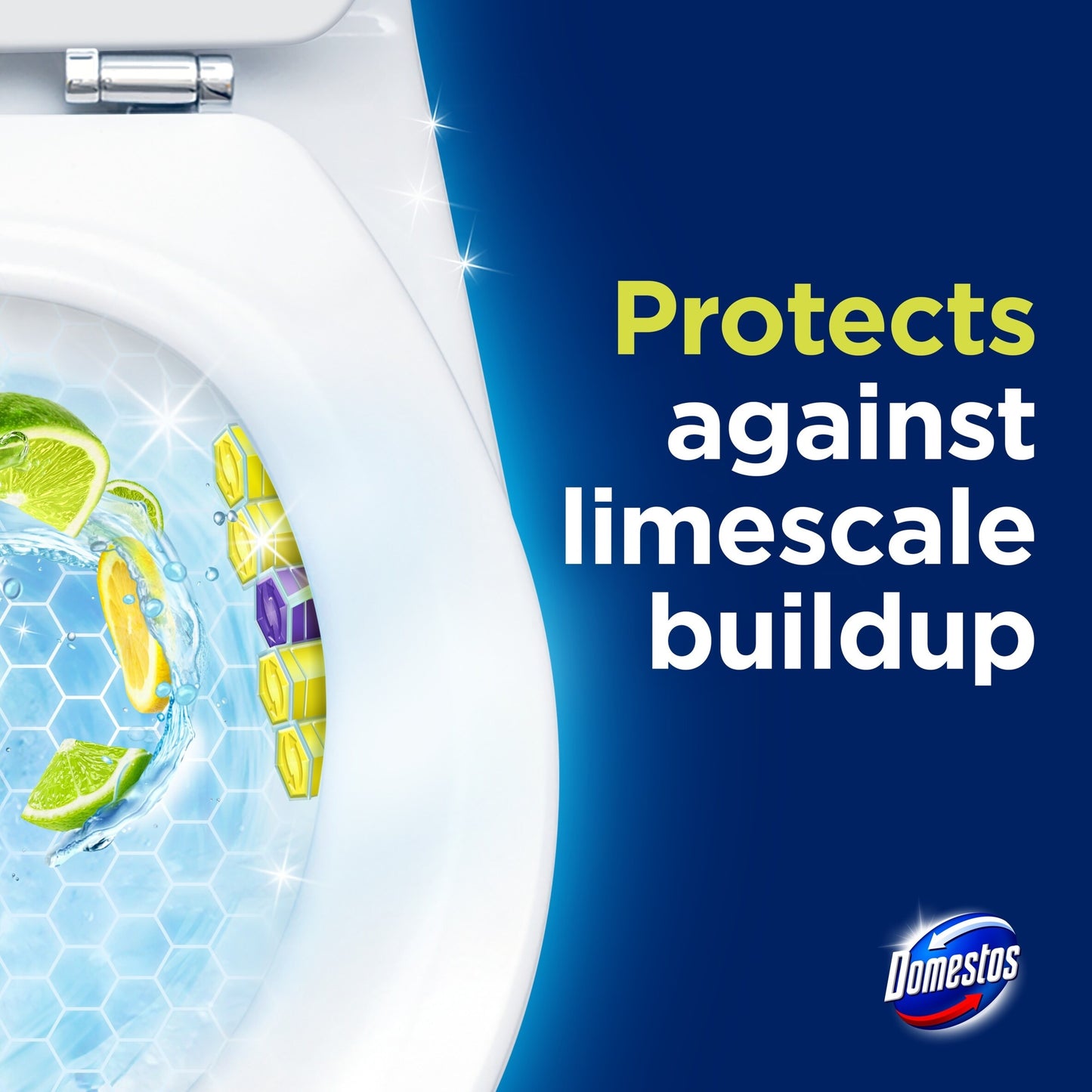 Domestos Power 5 Toilet Rim Block Freshener Lime 2x 50g — image 4