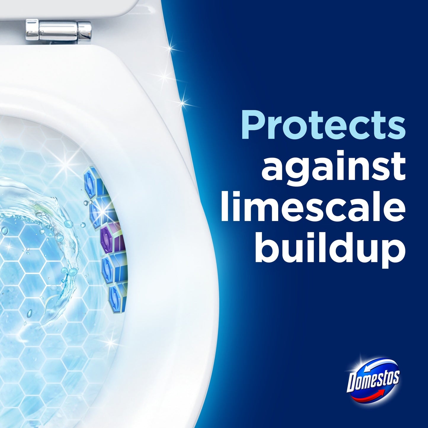 Domestos Power 5 Toilet Rim Block Freshener Ocean 2x 50g — image 4