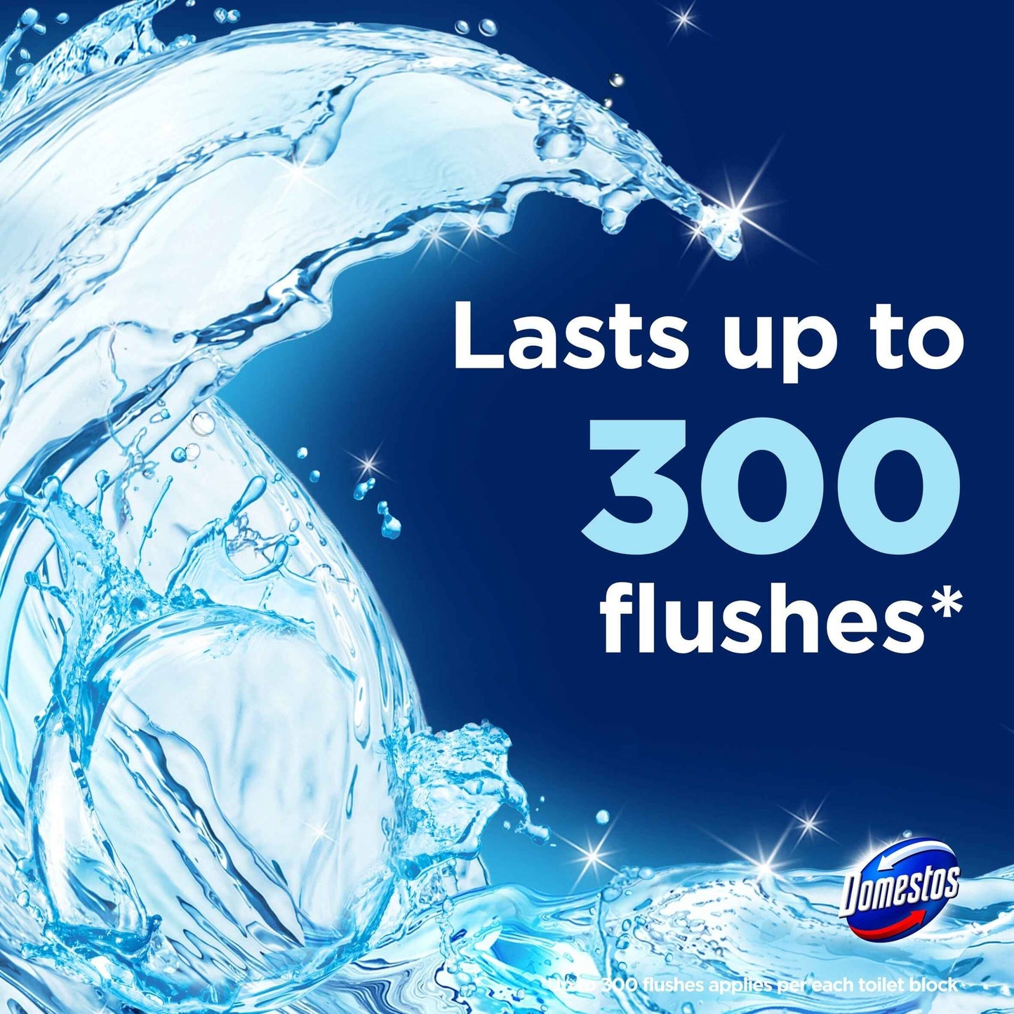 Domestos Power 5 Toilet Rim Block Freshener Ocean 50g