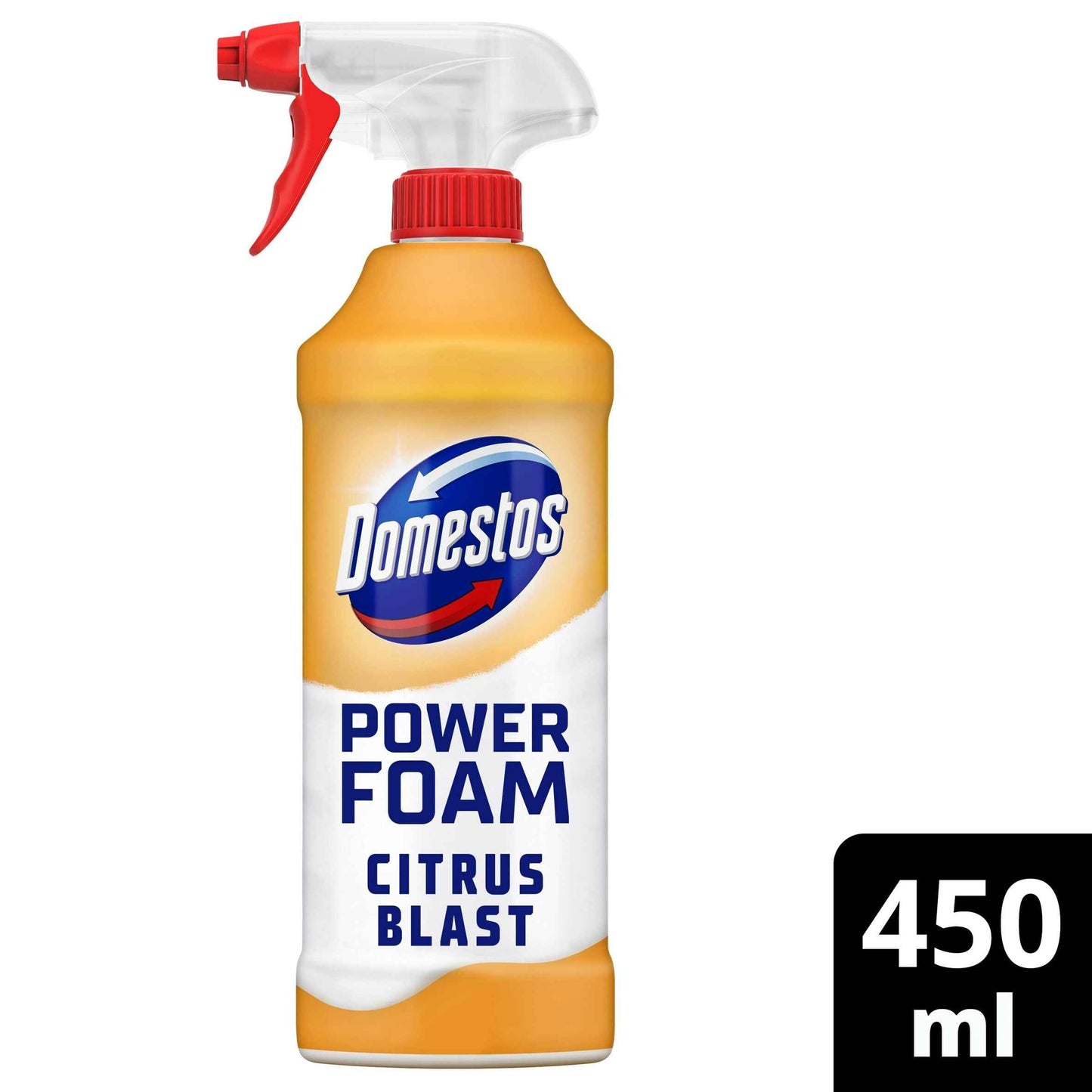 Domestos Power Foam Toilet And Bathroom Cleaner Citrus Blast 450ml