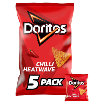 Doritos Chilli Heatwave Crisps 5 X 30g