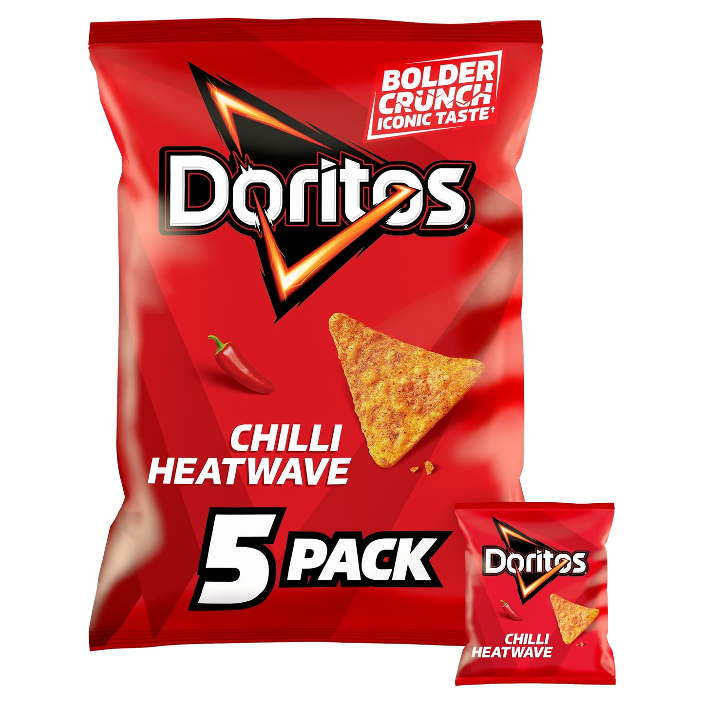 Doritos Chilli Heatwave Tortilla Chips Multipack Crisps 5x30g — image 1
