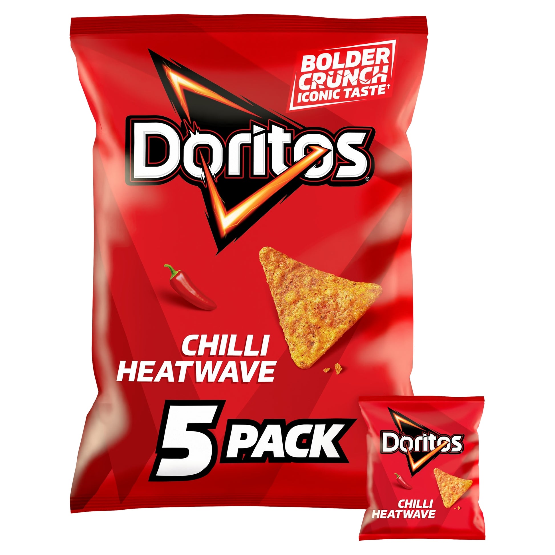 Doritos Chilli Heatwave Tortilla Chips Multipack Crisps 5x30g — image 1