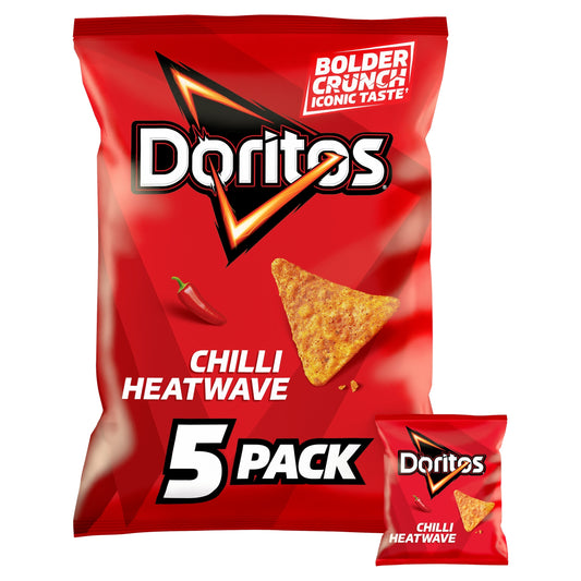 Doritos Chilli Heatwave Tortilla Chips Multipack Crisps 5x30g — image 1