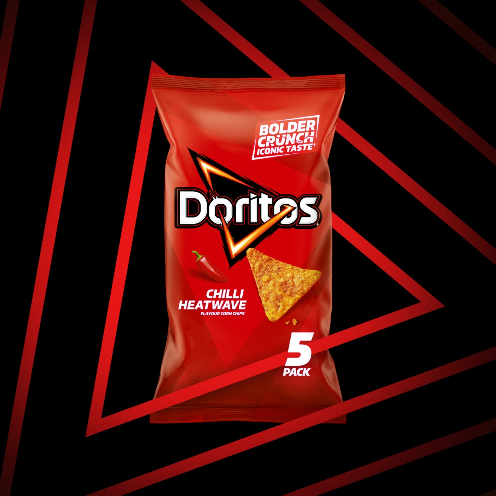 Doritos Chilli Heatwave Tortilla Chips Multipack Crisps 5x30g — image 2