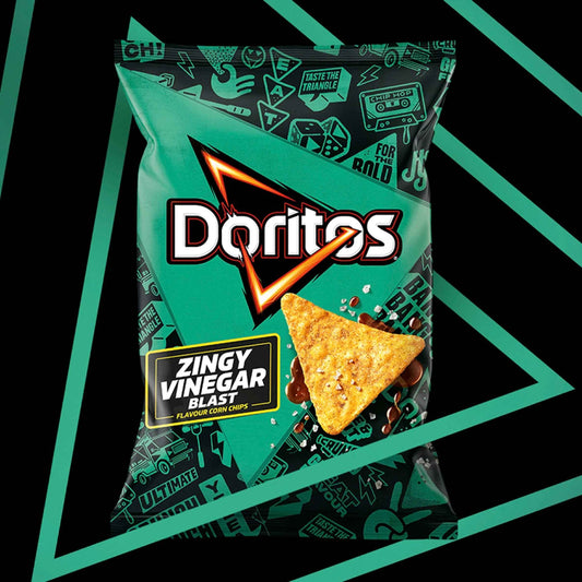 Doritos Zingy Vinegar Blast Sharing Crisps 180g 180g pack shot