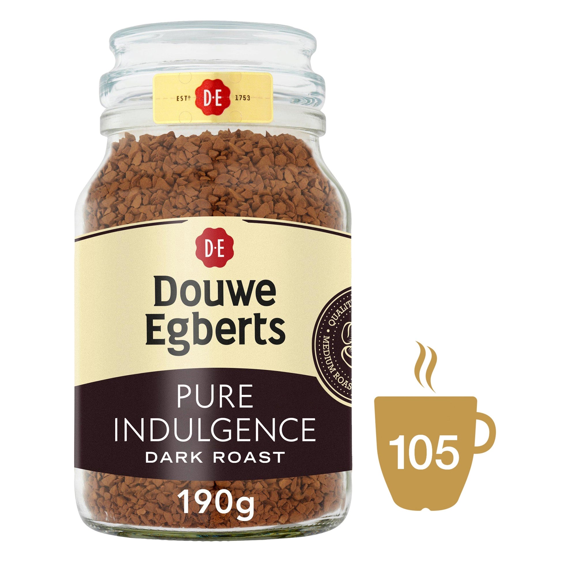 Douwe Egberts Pure Indulgence Instant Coffee 190G — image 1