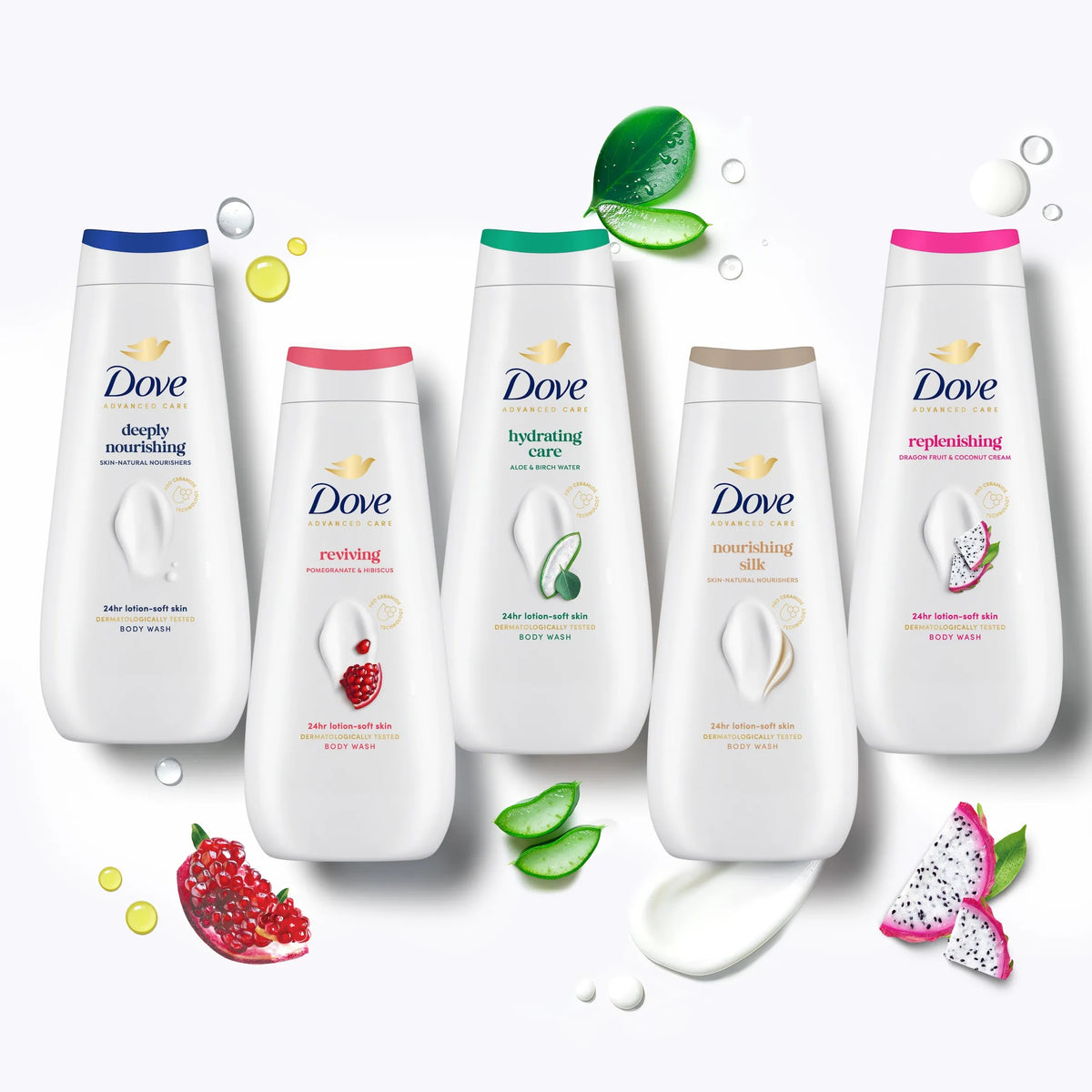 Dove Advanced Care Nourishing Silk Shower Gel 600ml — image 4