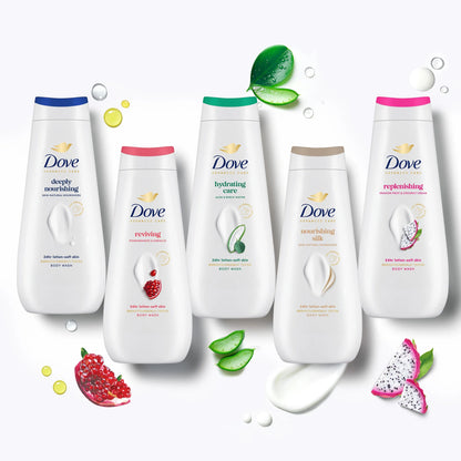 Dove Advanced Care Nourishing Silk Shower Gel 600ml — image 4