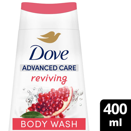 Dove Advanced Care Reviving Pomegranate + Hibiscus Body Wash 400ml — image 1