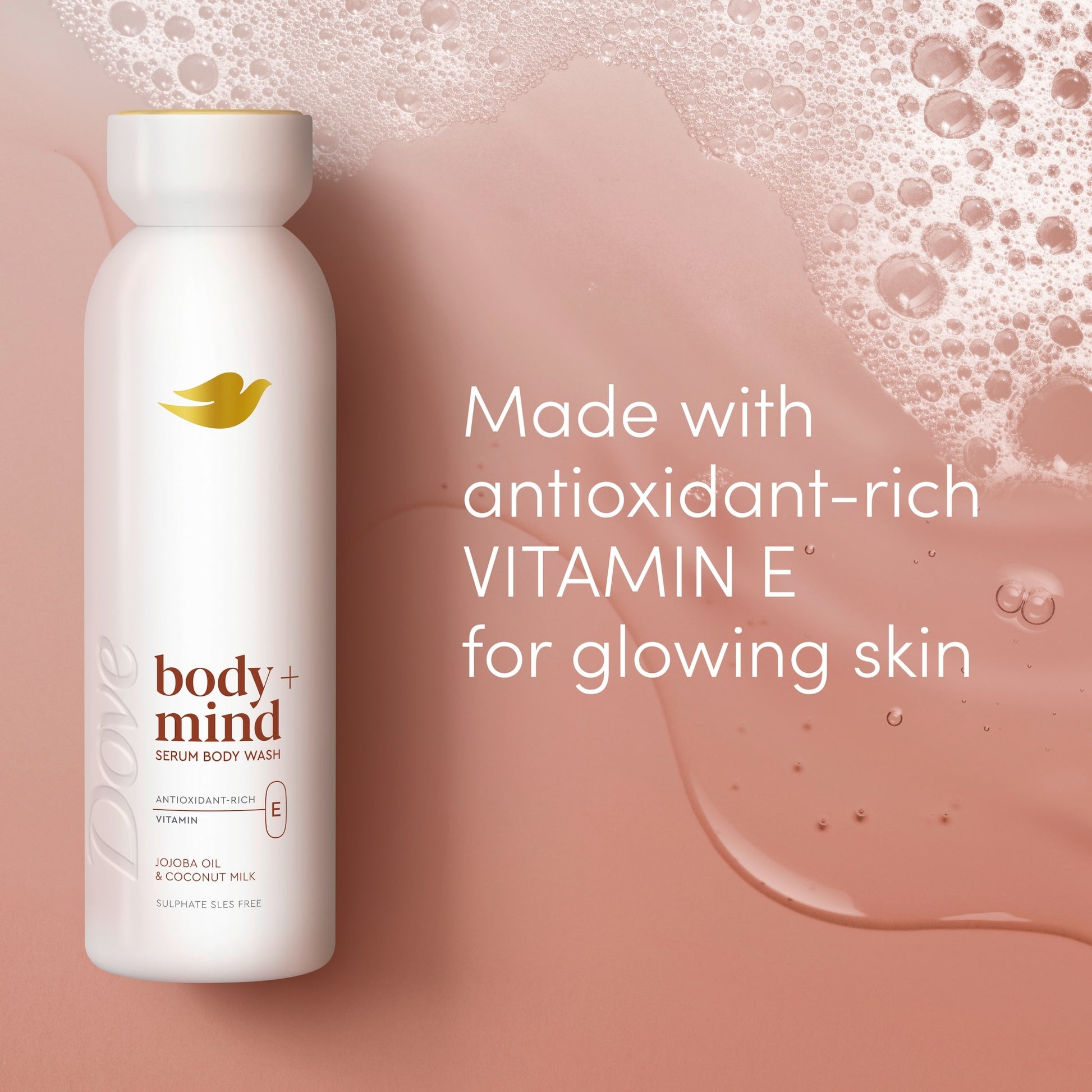 Dove Body + Mind Jojoba Oil & Coconut Milk Bodywash Serum 350ml — image 2