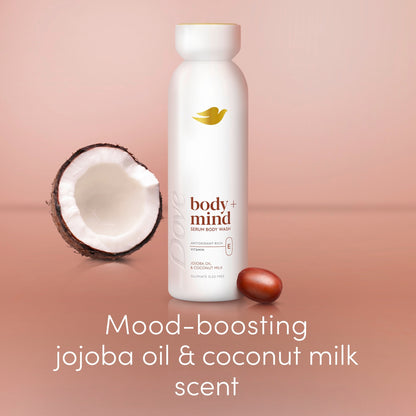 Dove Body + Mind Jojoba Oil & Coconut Milk Bodywash Serum 350ml — image 3