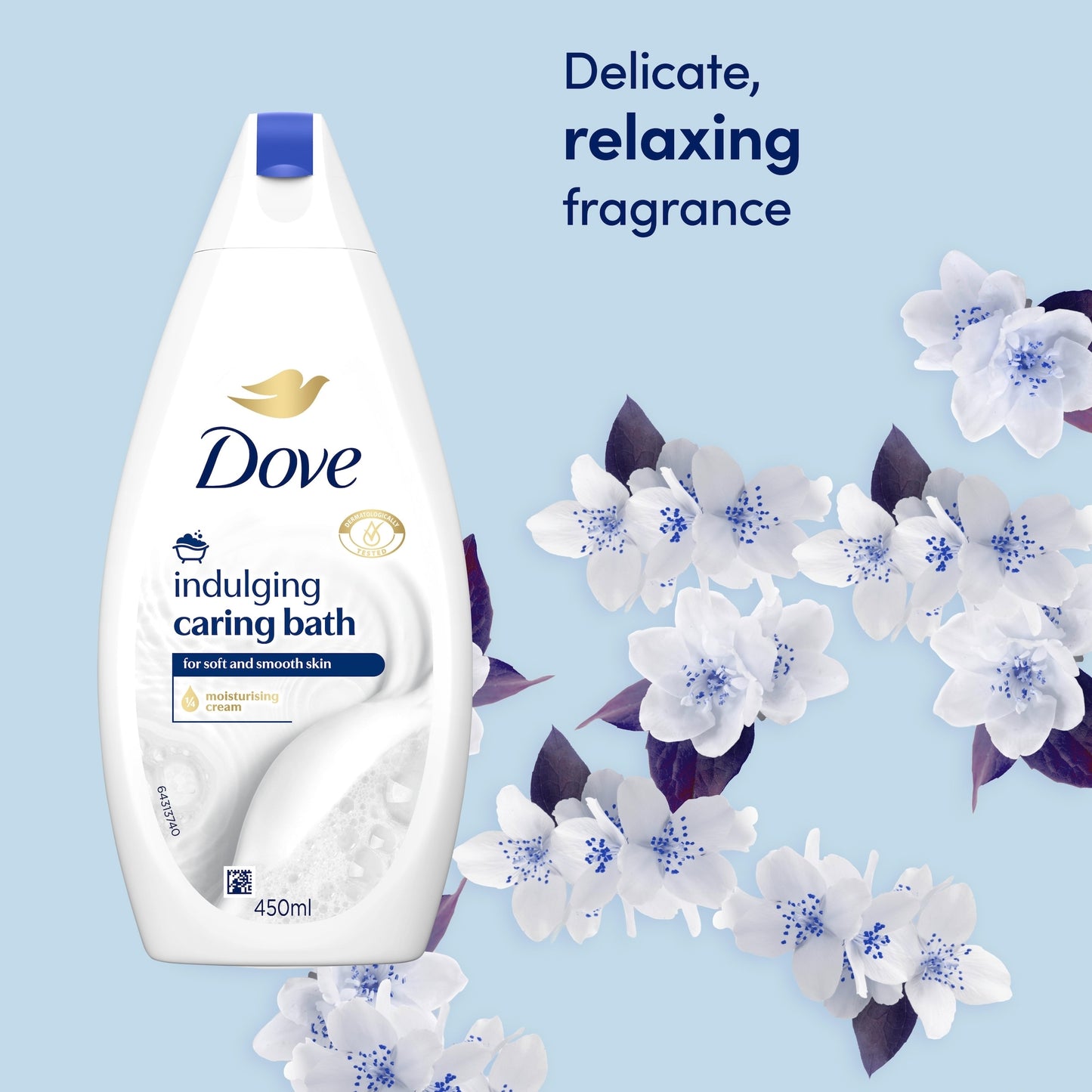 Dove Caring Bath Indulging Cream Bath Soak Bubble Bath 450ml — image 3