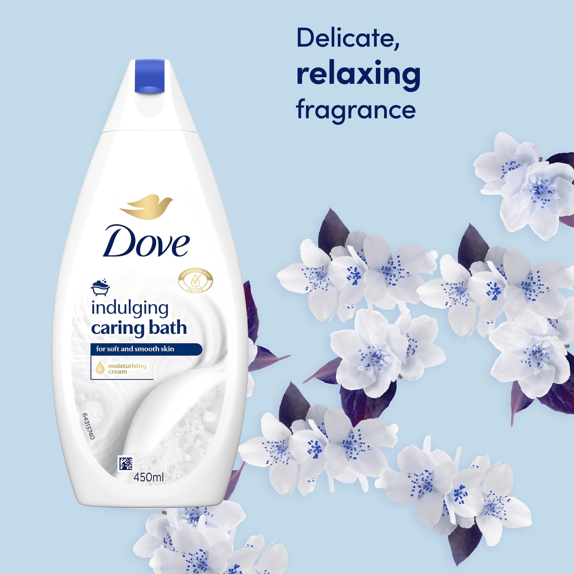 Dove Caring Bath Indulging Cream Bath Soak Bubble Bath 450ml — image 3