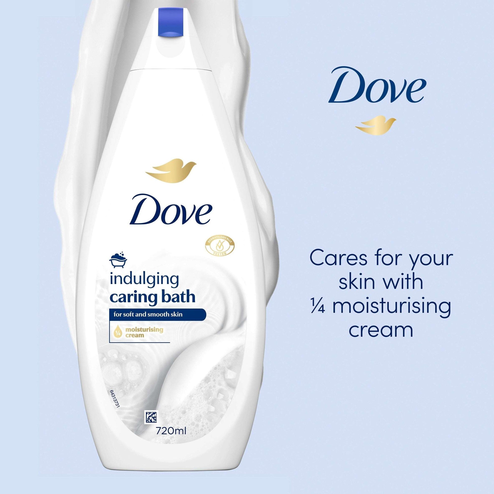 Dove Caring Bath Indulging Cream Bath Soak Bubble Bath 720ml — image 2