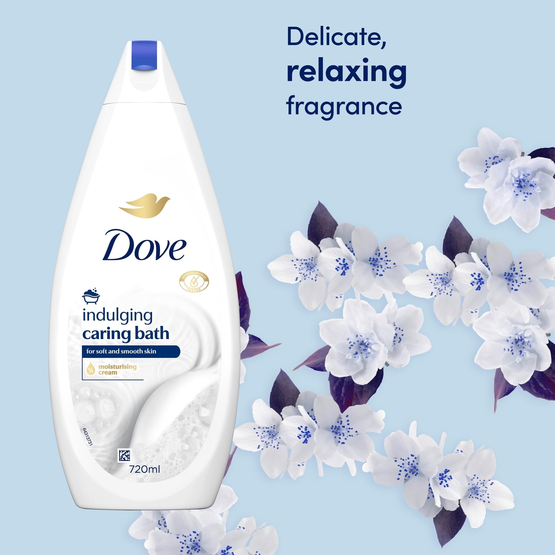 Dove Caring Bath Indulging Cream Bath Soak Bubble Bath 720ml — image 3
