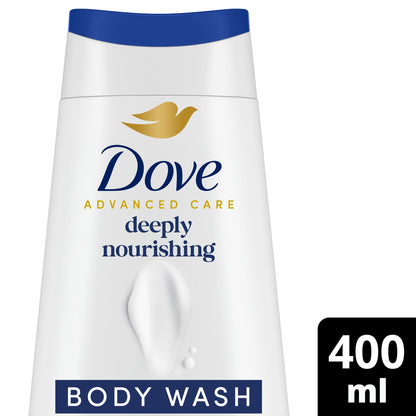 Dove Deeply Nourishing 24hr Moisturisation Advanced Care Body Wash Shower Gel 400ml — image 1