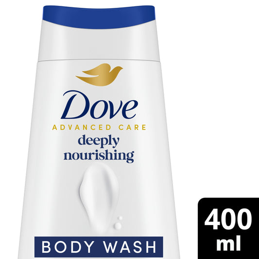 Dove Deeply Nourishing 24hr Moisturisation Advanced Care Body Wash Shower Gel 400ml — image 1