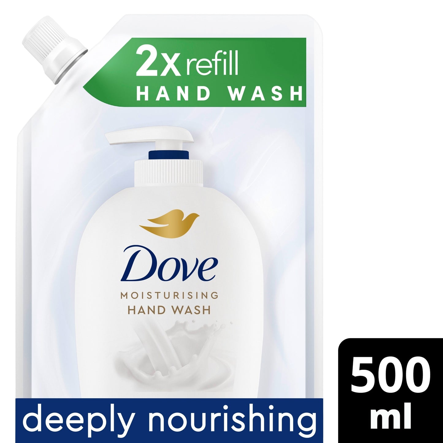 Dove Fine Silk Caring Liquid Soap Handwash Refill 500ml — image 1