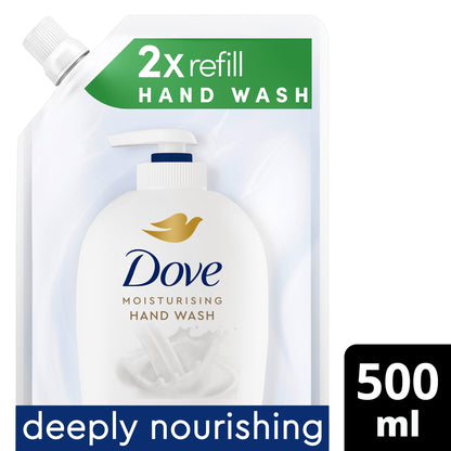 Dove Fine Silk Caring Liquid Soap Handwash Refill 500ml — image 1