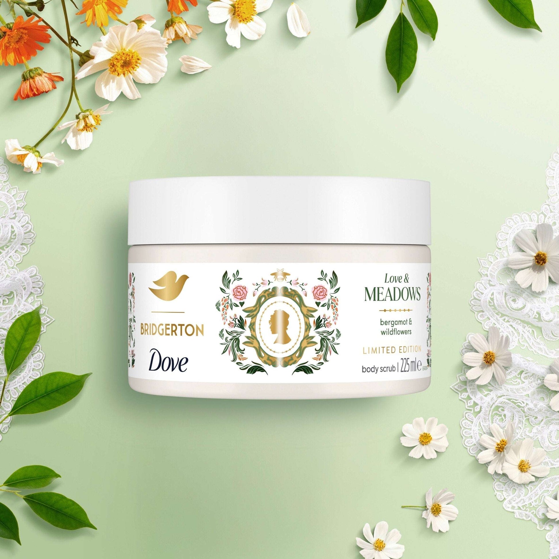 Dove Limited Edition Bridgerton Love & Meadows Body Scrub Exfoliant 225 ml — image 2
