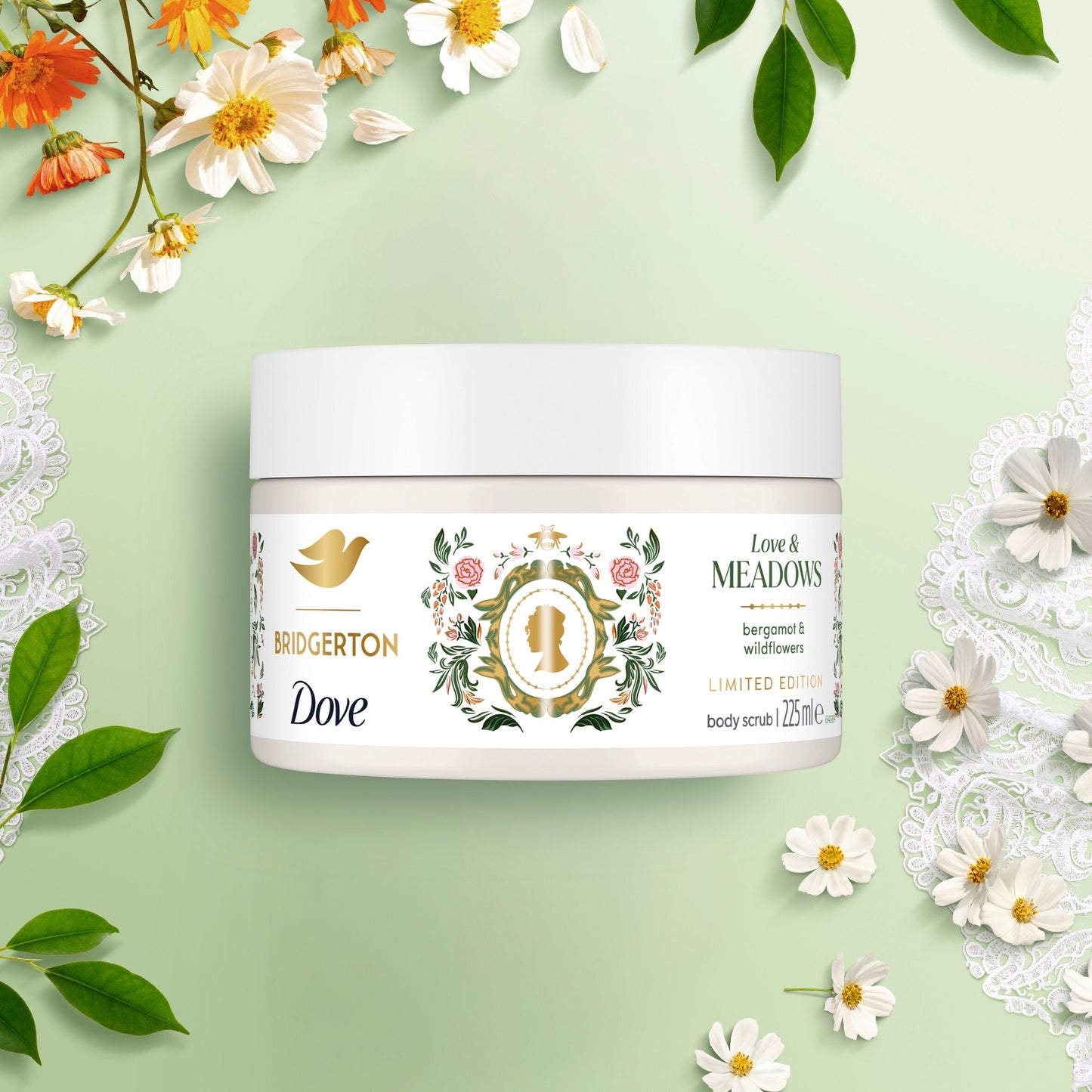 Dove Limited Edition Bridgerton Love & Meadows Body Scrub Exfoliant 225 ml — image 2