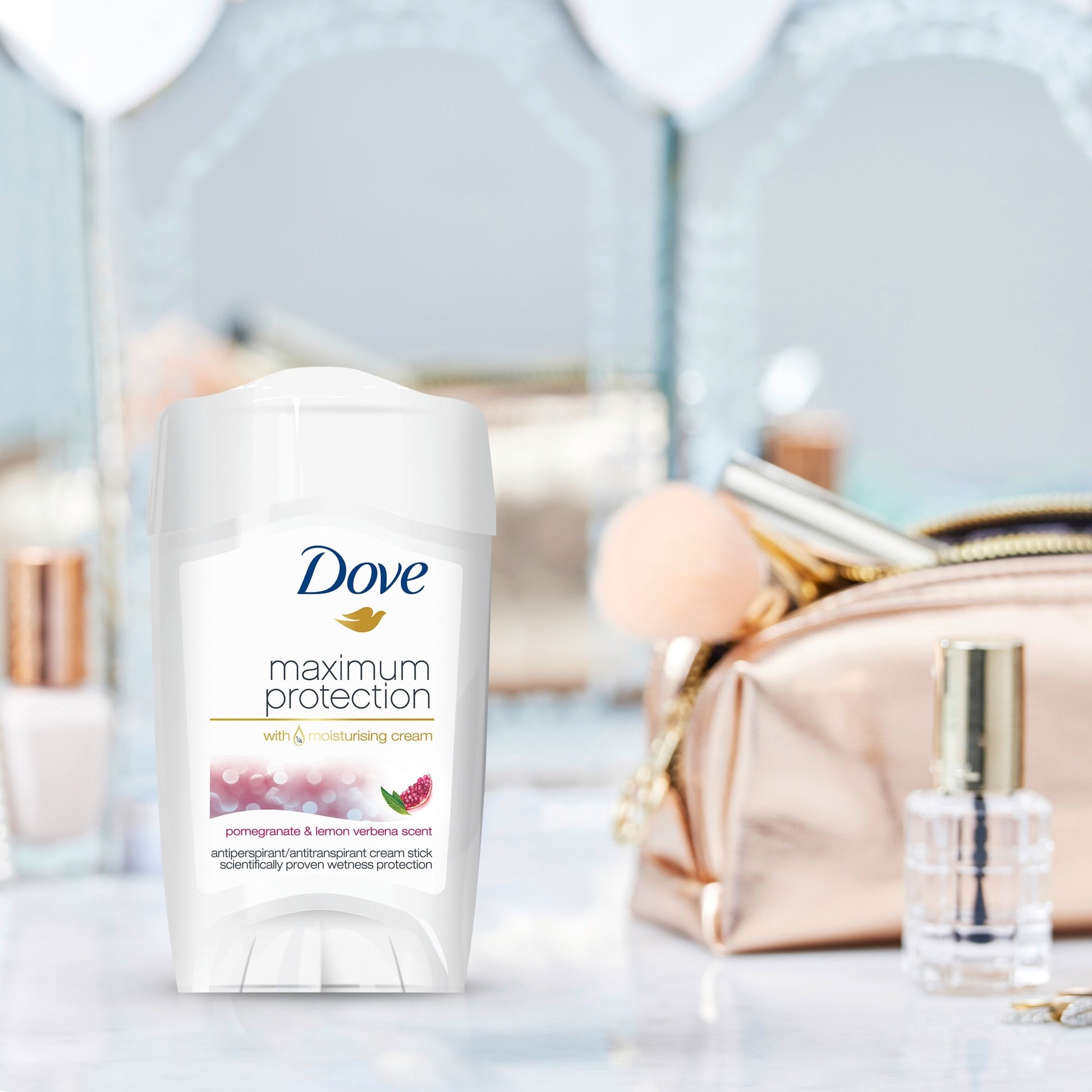Dove Maximum Protection Go Fresh Pomegranate Antiperspirant Deodorant Cream 45ml — image 3