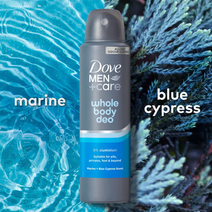 Dove Men+Care Marine & Blue Cypress​ 48h Whole Body Deodorant Spray 150ml — image 2