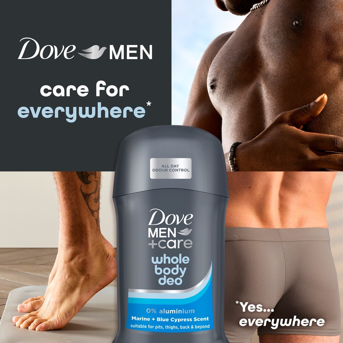Dove Men+Care Marine & Blue Cypress​ 48h Whole Body Deodorant Stick 50ml — image 4