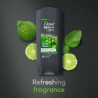 Dove Men+Care Refreshing 3-in-1 Hair, Face and Body Wash Extra Fresh 400 ml — image 3