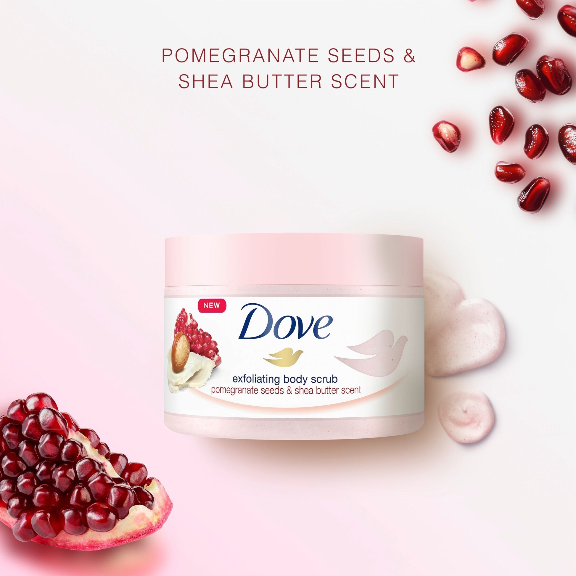 Dove Pomegranate Seed & Shea Butter Exfoliating Body Scrub 225ml — image 2