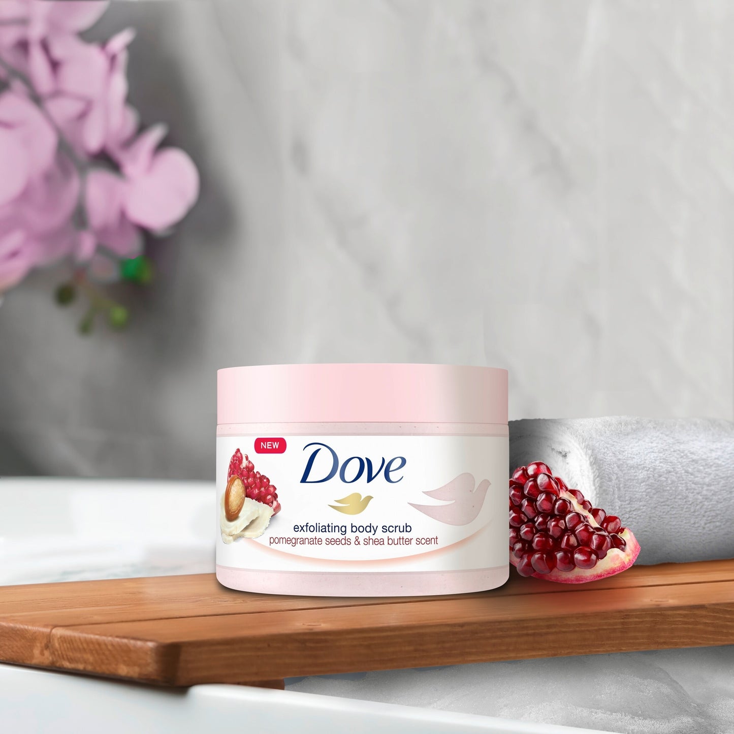 Dove Pomegranate Seed & Shea Butter Exfoliating Body Scrub 225ml — image 3