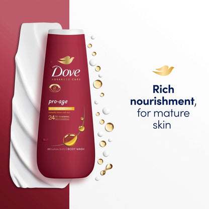 Dove Pro-Age 24hr Moisturisation Advanced Care Body Wash Shower Gel 400ml — image 2