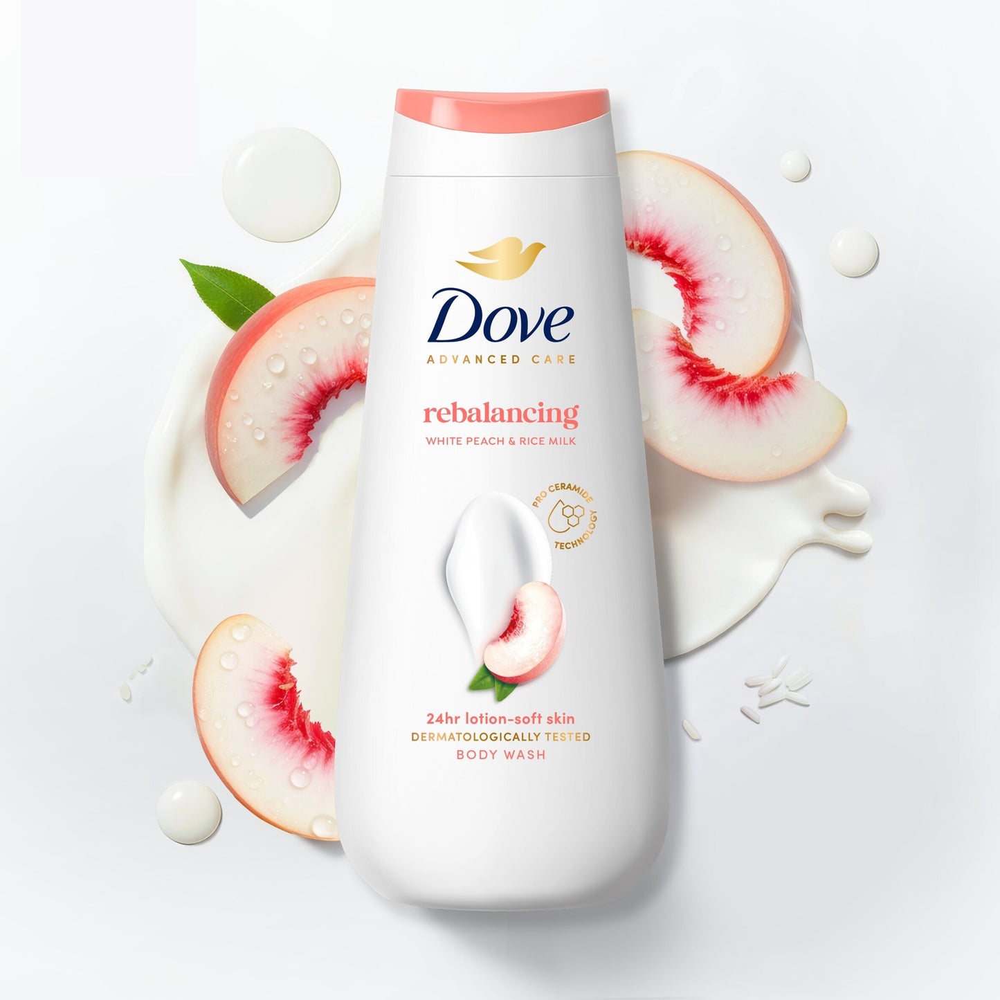 Dove Rebalancing 24hr Moisturisation Advanced Care Body Wash Shower Gel 400ml — image 2
