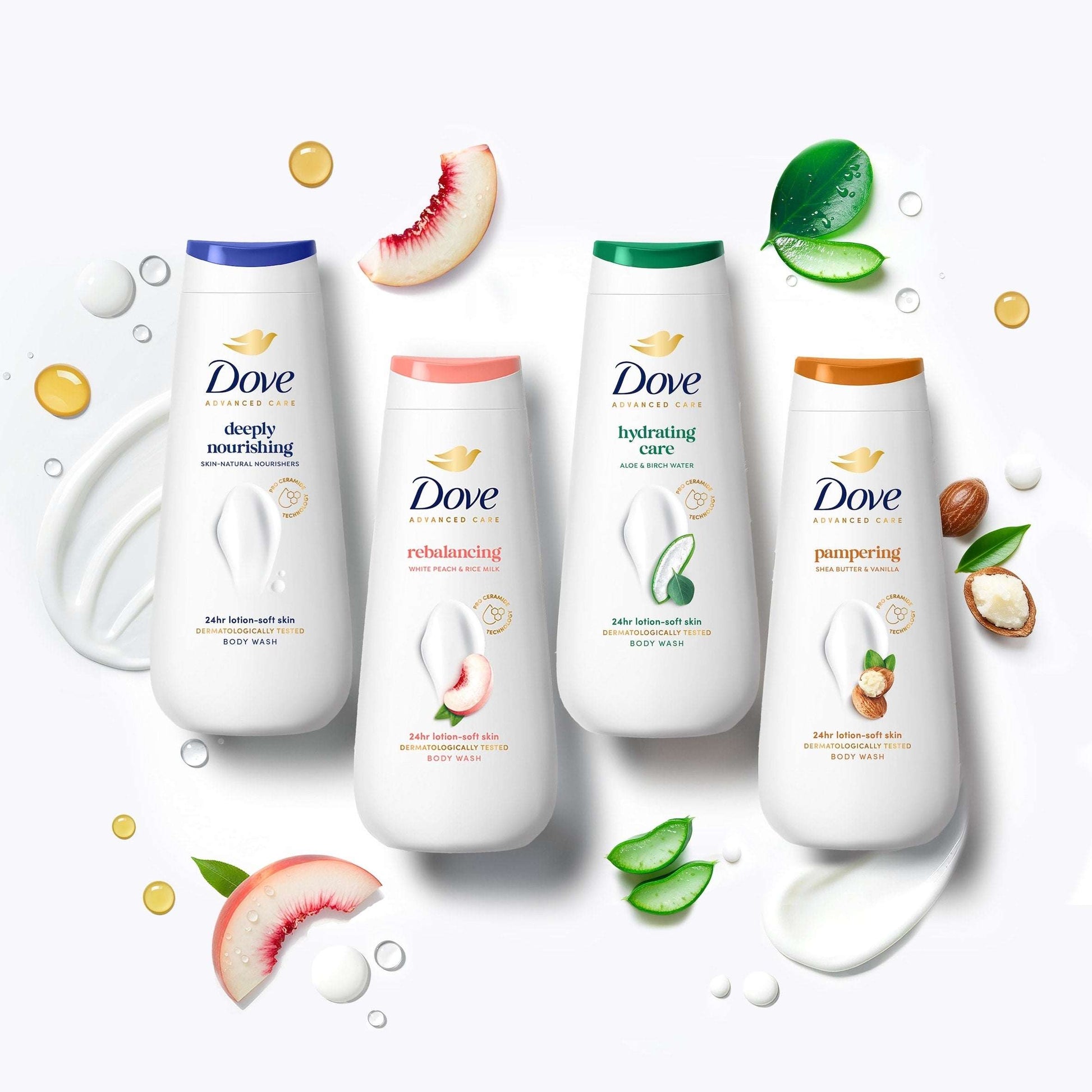 Dove Rebalancing 24hr Moisturisation Advanced Care Body Wash Shower Gel 400ml — image 5