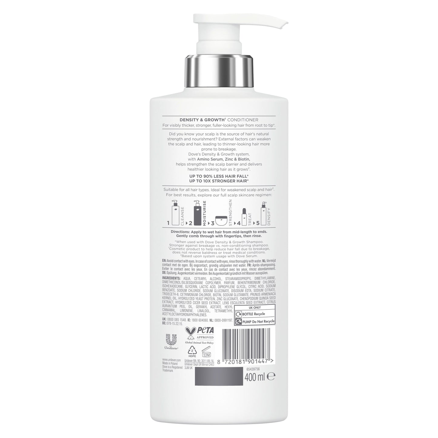 Dove Scalp Hair Therapy Density & Growth Conditioner 400ml — image 2